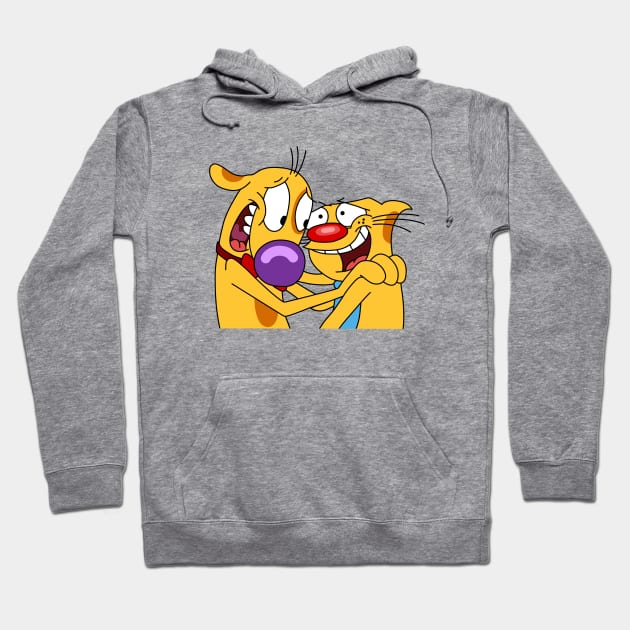 BFF Catdog Hoodie by cariespositodesign